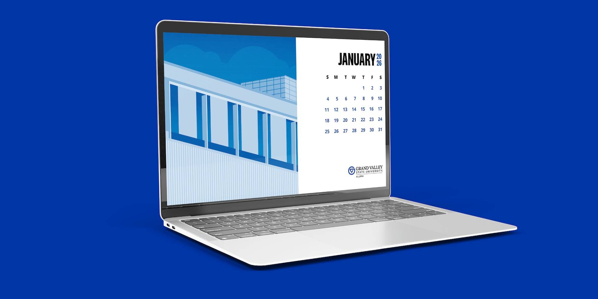 GVSU 2026 desktop calendar